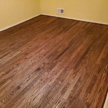 Artistic Wood Flooring - Bedroom 1 after staining - Flooring Near Me Artistic Wood Flooring - Bedroom 1 after staining - Flooring Near Me