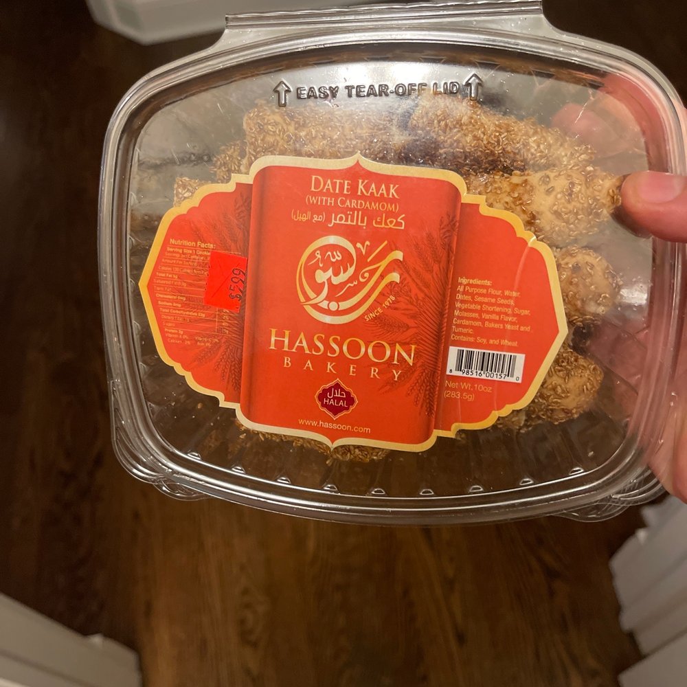 From hassoun bakery sold at olive bakery, not only old and stale but they charge you more than what they label it. From hassoun bakery sold at olive bakery, not only old and stale but they charge you more than what they label it.
