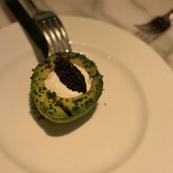 The Palm Court at RH San Francisco - Avocado caviar