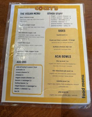 Menu photo 2 Cocky’s University Heights, OH