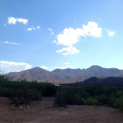 Terlingua Ranch Park Pool - View from the cabin.