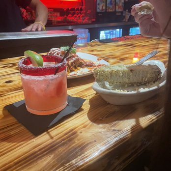Agave Roja - eating at bar - Mexican Near Me - Corolla, North Carolina