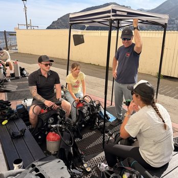 Catalina Divers Supply - Discovery Scuba Dive: Chelsea and Tim going over info, Q&A's, and gear with my family. - Dive Shops Near Me - Avalon, California Catalina Divers Supply - Discovery Scuba Dive: Chelsea and Tim going over info, Q&A's, and gear with my family. - Dive Shops Near Me - Avalon, California