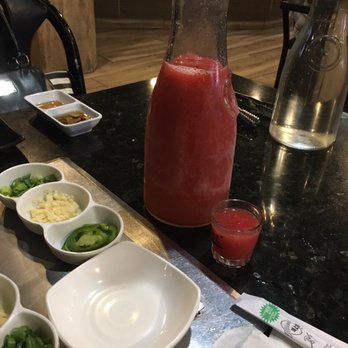 Gogi Time - Strawberry soju carafe and side items for hot pot! - Korean Near Me - Oakland, California Gogi Time - Strawberry soju carafe and side items for hot pot! - Korean Near Me - Oakland, California