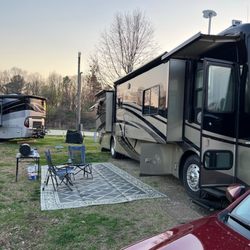 North Carolina State Fair Campground - Nice size spaces to park even for the big rigs.