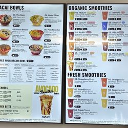 OrganicAF - Menu (Jan 2026)