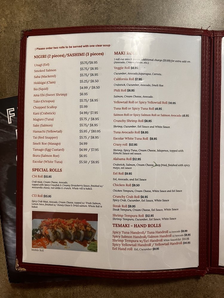 Food from Chef Sake's