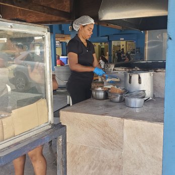 Piñones - Lady making Alcapurrias. - Local Flavor Near Me - Loíza, Puerto Rico