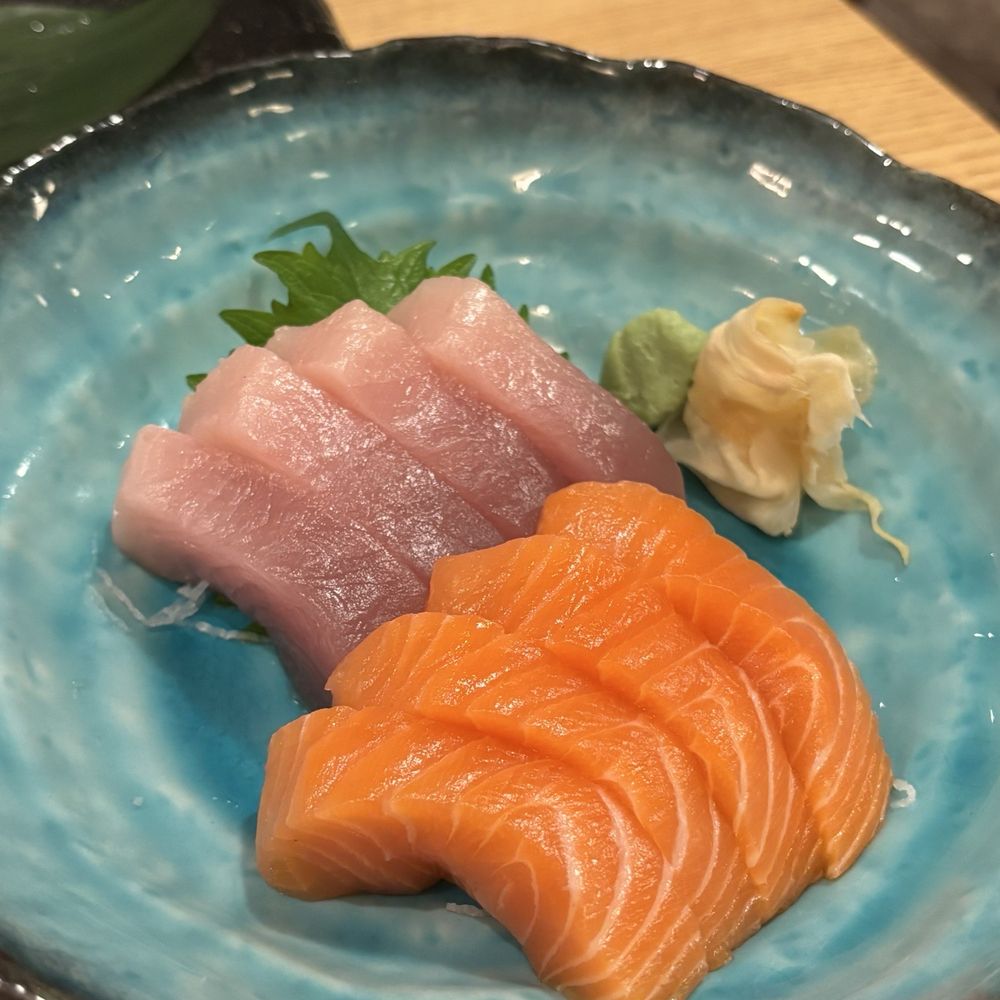 Tom Sushi - Tuna (Left) Salmon (Right) - Sushi Bars Near Me - Vancouver, British Columbia Tom Sushi - Tuna (Left) Salmon (Right) - Sushi Bars Near Me - Vancouver, British Columbia