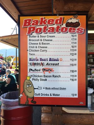 Menu photo 1 Potato Palace Palmer, AK