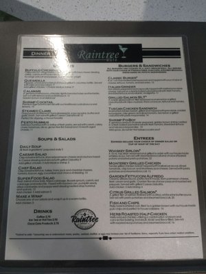 Menu photo 2 Raintree Cafe Scottsdale, AZ Menu photo 2 Raintree Cafe Scottsdale, AZ