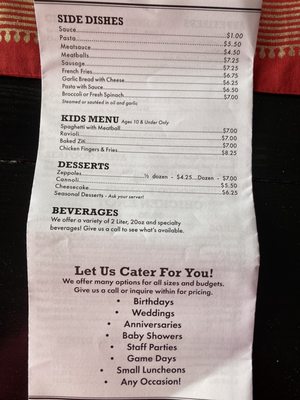 Menu photo 4 Rocco's Pizza Restaurant Spring Hill, FL