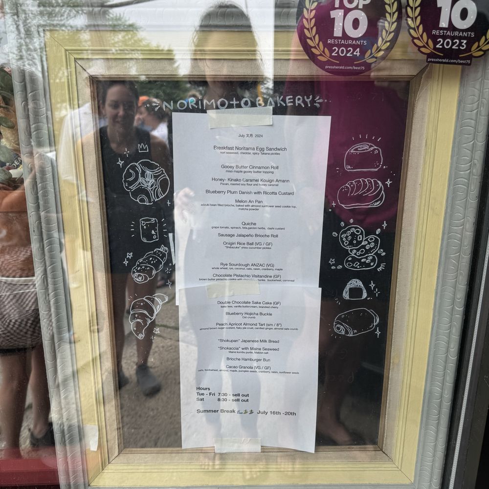 Norimoto Bakery - Daily menu - Bakeries Near Me - Portland, Maine Norimoto Bakery - Daily menu - Bakeries Near Me - Portland, Maine