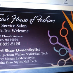Terri's House of Fashion - Our new business cards
