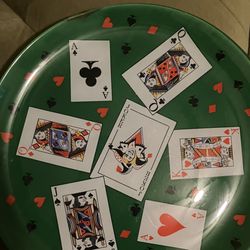 Main Street Antiques - Play card plate