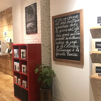 L'Or en Grain - a red bookcase in a store - Coffee & Tea Near Me - Montreal, Quebec L'Or en Grain - a red bookcase in a store - Coffee & Tea Near Me - Montreal, Quebec