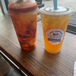 Bonus Cafe - Cha-Mangos and Sunset Green Tea