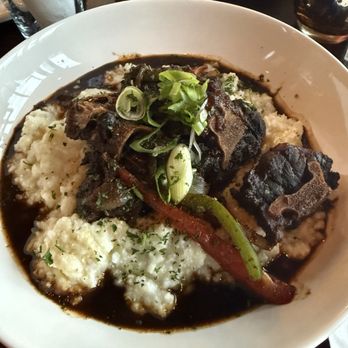 Bleu Nuk BK - Oxtail and coconut grits - Caribbean Near Me - Brooklyn, New York