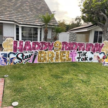 Yard Sign For You - Happy birthday yard sign - Signmaking Near Me Yard Sign For You - Happy birthday yard sign - Signmaking Near Me