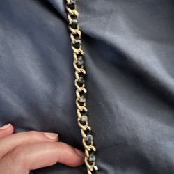 Armando's Shoes & Repair - Broken Chanel leather strap before