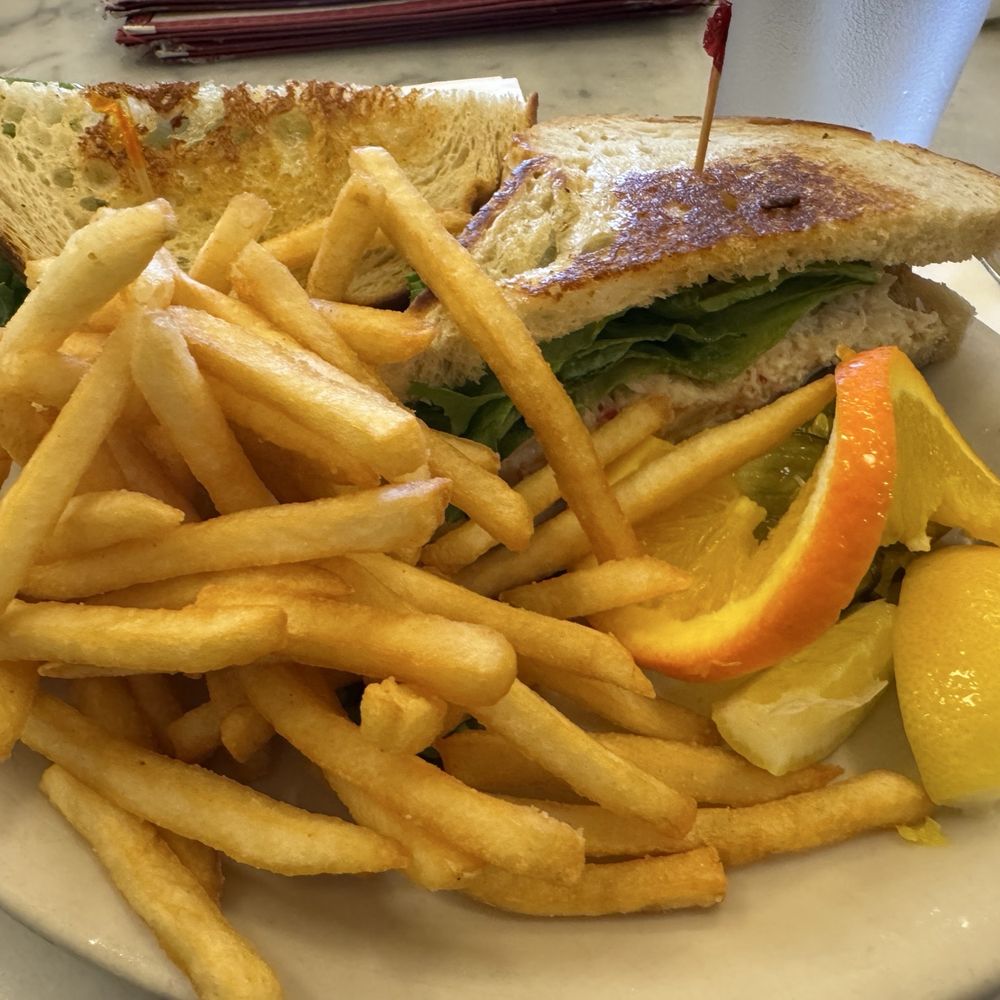 Fentons Creamery - Crab Sandwich (wish there was a little more crab) - Ice Cream & Frozen Yogurt Near Me - Oakland, California