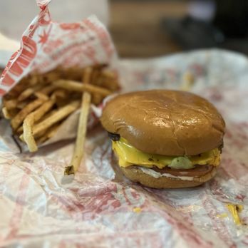 P. Terry's Burger Stand - Double burger and fries - Burgers Near Me - Cibolo, Texas P. Terry's Burger Stand - Double burger and fries - Burgers Near Me - Cibolo, Texas