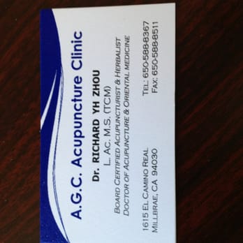 AGC Acupunture Clinic - Dr.Richard is the best! - Acupuncture Near Me - Millbrae, California AGC Acupunture Clinic - Dr.Richard is the best! - Acupuncture Near Me - Millbrae, California