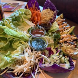 Asian Chicken Lettuce Wrap Tacos