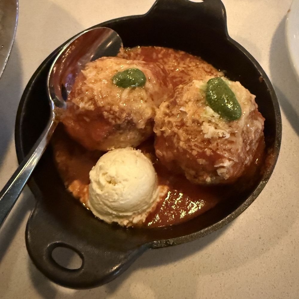 No Nose Meatballs, happy hour.