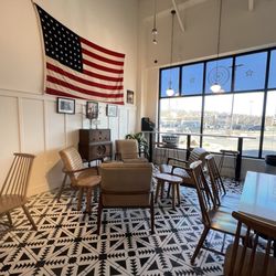 Parlor Doughnuts - Seated area to enjoy your treats.