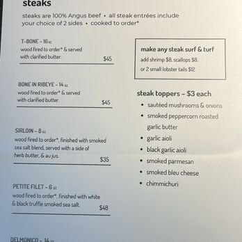 Wood Fire Wonders - Dinner menu - Steakhouses Near Me - Oberlin, Ohio Wood Fire Wonders - Dinner menu - Steakhouses Near Me - Oberlin, Ohio