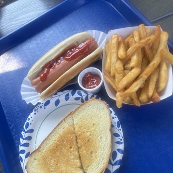 King Kone - grilled cheese with cheddar and added old bay seasoning classic hotdogs dog french fries  yummmmm - Ice Cream & Frozen Yogurt Near Me - Katonah, New York