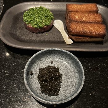 Mr Kim's - Tartare with caviar on the side instead of on top - Korean Near Me - Tulsa, Oklahoma Mr Kim's - Tartare with caviar on the side instead of on top - Korean Near Me - Tulsa, Oklahoma