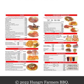 Hungry Farmer Barbeque - Menu - Barbeque Near Me - Houston, Texas Hungry Farmer Barbeque - Menu - Barbeque Near Me - Houston, Texas