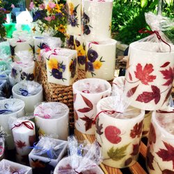 Zilker Garden Festival - Bee Curious Candles on sale at the festival