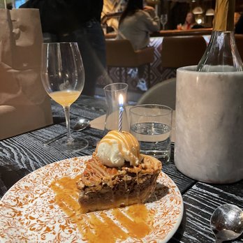 Haywire - Pecan pie for birthday - New American Near Me - Plano, Texas