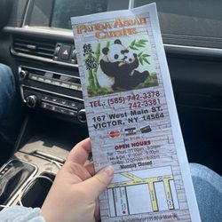 Panda Asian Cuisine - The menu!