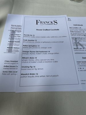 Menu photo 6 Francks Holladay, UT