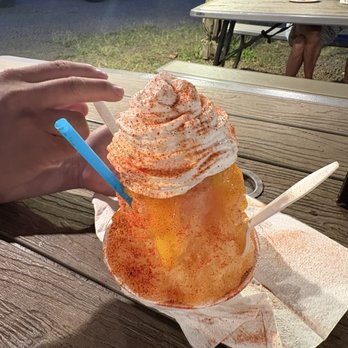 Rainbow Shave Ice Kauai - Order lolikoi lover with li hing mui with coconut foam on top. It's amazing. - Shaved Ice Near Me - Lihue, Hawaii Rainbow Shave Ice Kauai - Order lolikoi lover with li hing mui with coconut foam on top. It's amazing. - Shaved Ice Near Me - Lihue, Hawaii