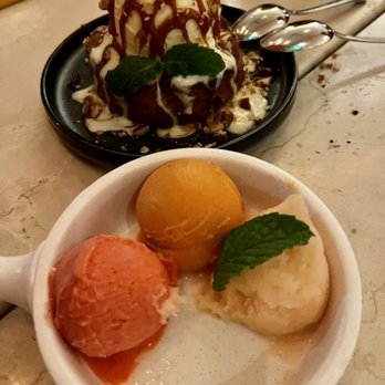 Piper - Fuji Apple Cake and Seasonal Sorbet - New American Near Me - Oceanside, California Piper - Fuji Apple Cake and Seasonal Sorbet - New American Near Me - Oceanside, California