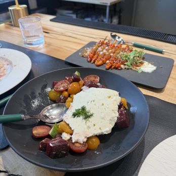 Evergreen Restaurant - Beet salad and carrot starter. - Breakfast & Brunch Near Me - Colorado Springs, Colorado Evergreen Restaurant - Beet salad and carrot starter. - Breakfast & Brunch Near Me - Colorado Springs, Colorado