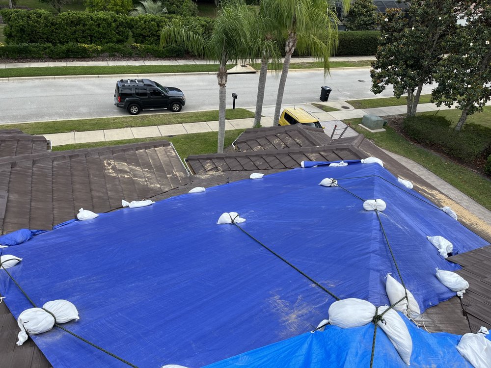 Slide of Blue Tarp Express