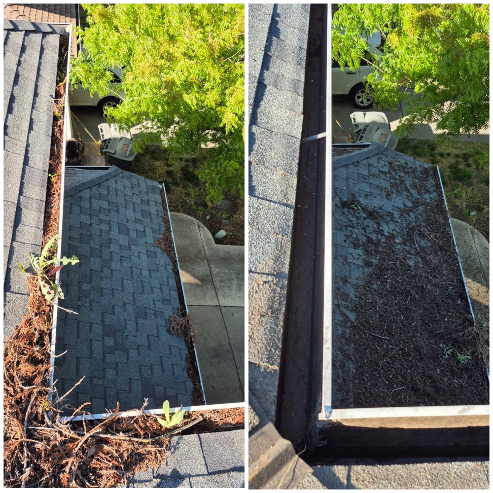 Slide of Cleaning Gutters Service