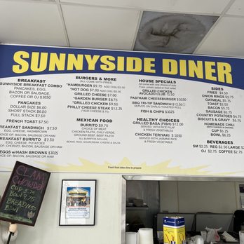 Sunnyside Diner - Simple menu - American Near Me - Fresno, California Sunnyside Diner - Simple menu - American Near Me - Fresno, California