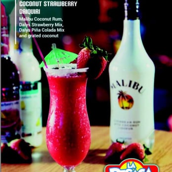 La Resaca - Coconut Strawberry Daiquiri - Cocktail Bars Near Me - El Centro, California La Resaca - Coconut Strawberry Daiquiri - Cocktail Bars Near Me - El Centro, California
