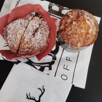 Alfred Coffee - (left) gluten-free blueberry muffin, (right) pumpkin muffin! - Coffee & Tea Near Me - Studio City, California