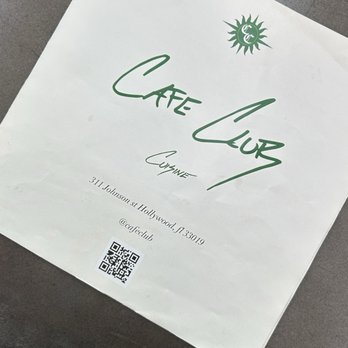 Cafe Club - Sandwiches Near Me - Hollywood, Florida