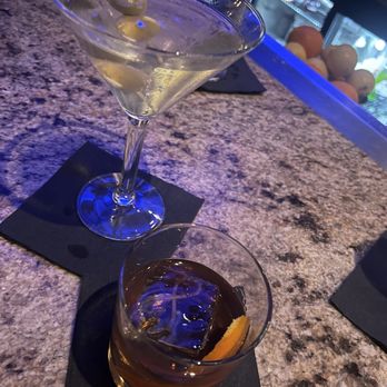 Spaghettini - Dirty Goose with bleu cheese olives & a Classic Old Fashioned! - Italian Near Me - Seal Beach, California