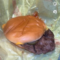 McDonald's - How does someone fuck up a cheeseburger this bad?