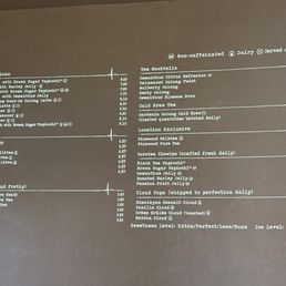 Menu as of 8/30/26 Menu as of 8/30/26